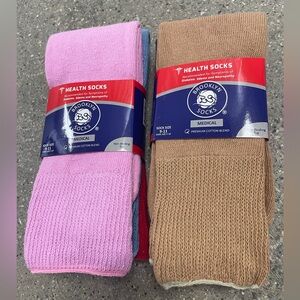 NWT 6 Pairs Cotton Medical Diabetic Non-Binding Neuropathy Crew Socks size 5-10